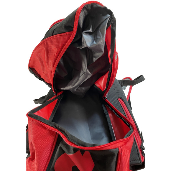 DeMarini Texas GPS Baseball Bagpack With Logo Red and Black - Picture 15 of 16